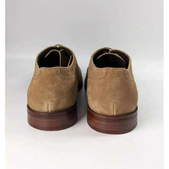 The Men's Store Men's Lace Up Cap Toe Dress Shoes Tan Suede Size 10 (MSRP $195) - Picture 5 of 7